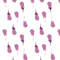 Pattern with violet Eggplants