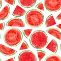 Pattern with watermelon