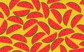 Pattern of watermelon slices Royalty Free Stock Photo
