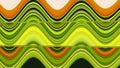 Pattern wave green yellow orange Royalty Free Stock Photo