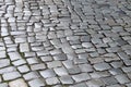 Pattern of wet cobble stones Royalty Free Stock Photo