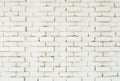 The pattern of white brick wall background. Royalty Free Stock Photo