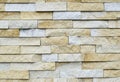 Pattern of White Modern stone Brick Wall Surfaced Royalty Free Stock Photo