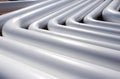 Pattern of a white new pipes