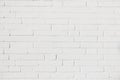 Pattern of white painted brick wall Royalty Free Stock Photo