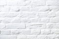 Pattern of white painted brick wall Royalty Free Stock Photo