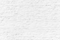 Pattern of white painted brick wall Royalty Free Stock Photo