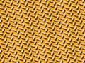 A pattern of white pills on a yellow background Royalty Free Stock Photo