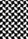 Pattern with a white swan on the background Royalty Free Stock Photo