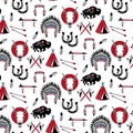 Pattern with wild west elements