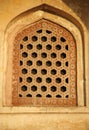 Pattern window at Humayun Tomb, Delhi Royalty Free Stock Photo