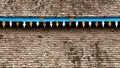 Pattern of wooden roof of old house. Royalty Free Stock Photo