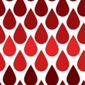 The pattern for the World Blood Donor Day, Hemophilia Day. Seamless pattern with blood drops of different shades of red Royalty Free Stock Photo