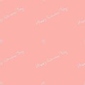 Pattern for wrapping paper for Women's Day. Vector illustration of hearts and congratulatory lettering.