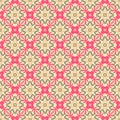 Pattern of a wreath of plants in the form of tiles on a white background Royalty Free Stock Photo