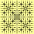 pattern on a yellow background