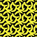 A pattern of yellow bananas