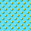 Pattern with yolks on blue background