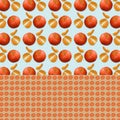 Patterned Background - Clementine