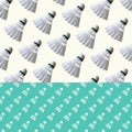 Patterned Background - Badminton Birdie Royalty Free Stock Photo