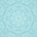Patterned blue mandala geometric background for wallpapers