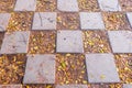 Patterned brick flooring. Royalty Free Stock Photo