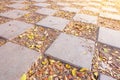 Patterned brick flooring. Royalty Free Stock Photo