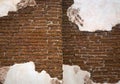 patterned brick wall for background. Royalty Free Stock Photo