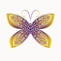 Patterned butterfly.