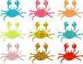 Patterned crabs