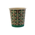 Patterned Craft Paper Beverage Cup Royalty Free Stock Photo