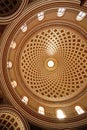 Ceiling inside the Rotunda of Mosta, Malta.