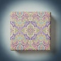 Patterned Fabric Square Royalty Free Stock Photo