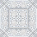 Patterned floor and wall tiles. Ceramic decorative tiles. Vintage flower texture. Royalty Free Stock Photo