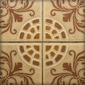 Patterned marble floor. Royalty Free Stock Photo