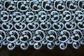 Patterned pattern embroidered with a smooth hand Royalty Free Stock Photo
