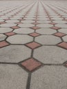 Patterned paving tiles Royalty Free Stock Photo