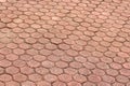 Patterned paving tiles floor background Royalty Free Stock Photo