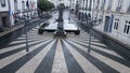 Patterned Portuguese cobblestones in the Azores