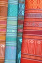 Patterned silk fabrics from Thailand