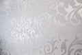 Patterned silver wallpaper Royalty Free Stock Photo