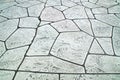 Patterned stone driveway