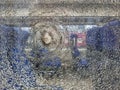 Broken train window Royalty Free Stock Photo