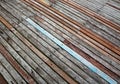 Patterned surface of the wood. Royalty Free Stock Photo