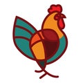 Patterned vector rooster