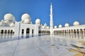 Worship are at the Sheikh Zayed Grand Mosque Royalty Free Stock Photo