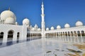 Worship are at the Sheikh Zayed Grand Mosque Royalty Free Stock Photo