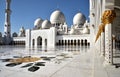Worship are at the Sheikh Zayed Grand Mosque Royalty Free Stock Photo