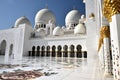 Worship are at the Sheikh Zayed Grand Mosque Royalty Free Stock Photo