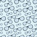 Eyeglasses seamless pattern vector illustration background Royalty Free Stock Photo